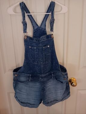 Denim Short Overalls - Blue Women’s Jeans